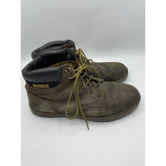 DEWALT Men's Plasma Steel Toe Work Boot Palm Crazy Horse Brown ASTM Size 14 - Picture 2 of 7